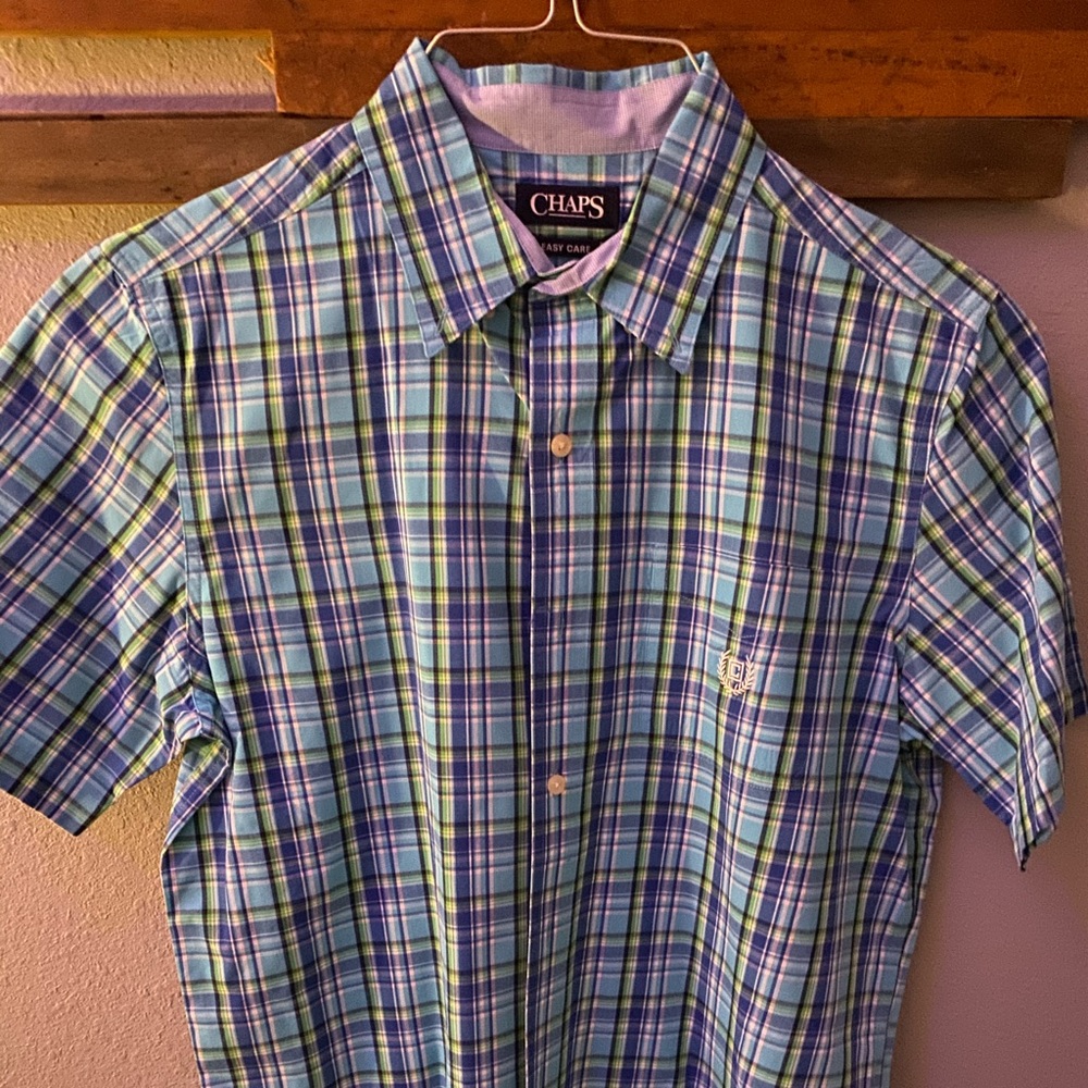 Chaps Short Sleeve Button Up